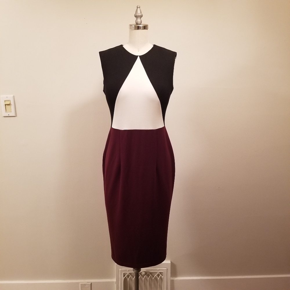 FEW MODA Colourblock Sheath Dress
